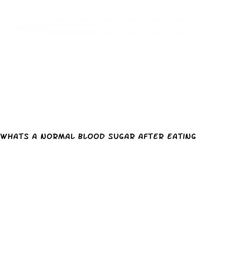 whats a normal blood sugar after eating