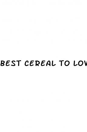 best cereal to lower blood sugar
