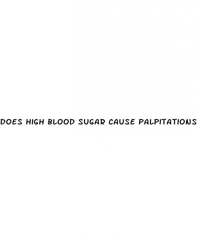 does high blood sugar cause palpitations
