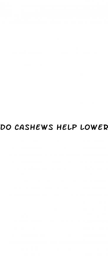 do cashews help lower blood sugar