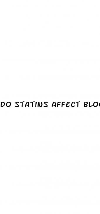 do statins affect blood sugar levels