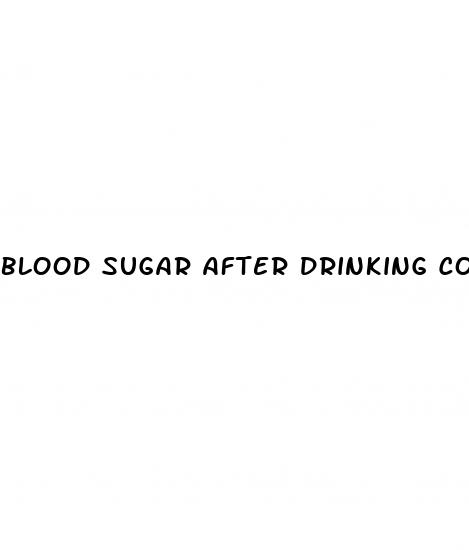 blood sugar after drinking coffee