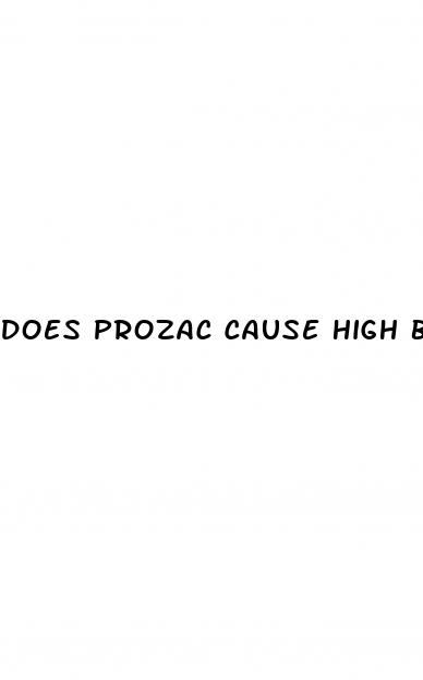 does prozac cause high blood sugar