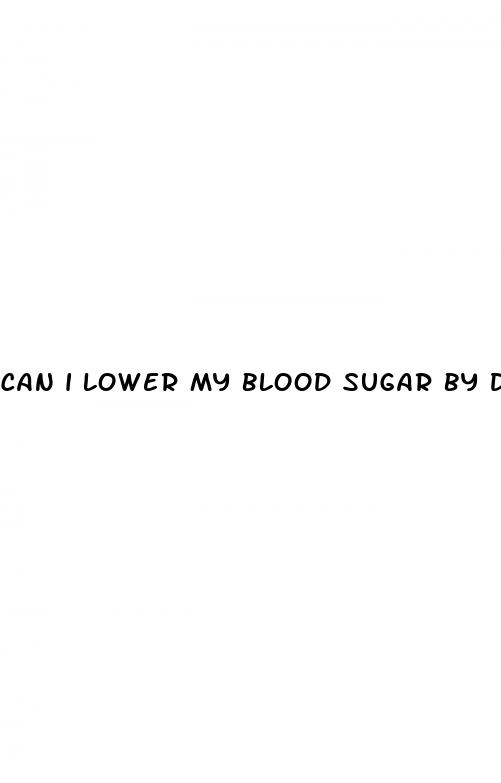 can i lower my blood sugar by drinking water