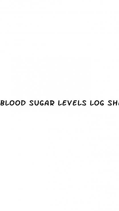 blood sugar levels log sheet