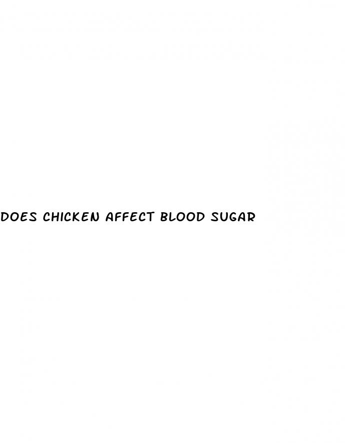 does chicken affect blood sugar