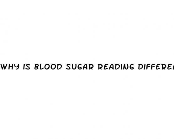 why is blood sugar reading different in each hand