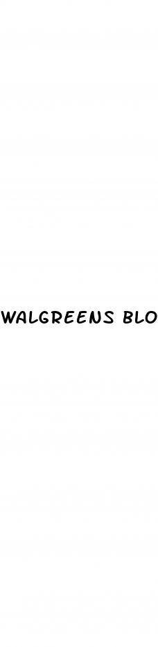 walgreens blood sugar test