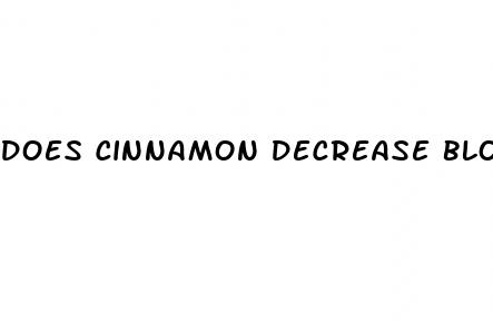 does cinnamon decrease blood sugar