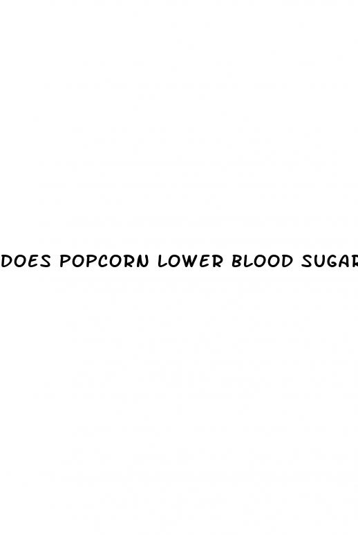 does popcorn lower blood sugar