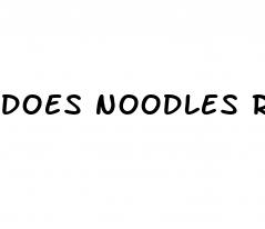does noodles raise blood sugar