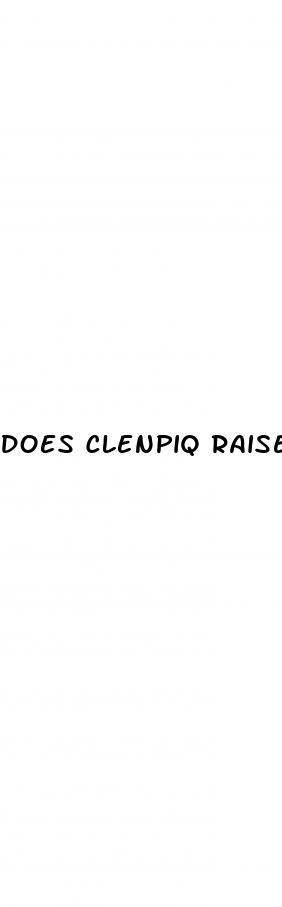 does clenpiq raise blood sugar