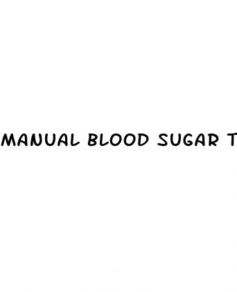 manual blood sugar test