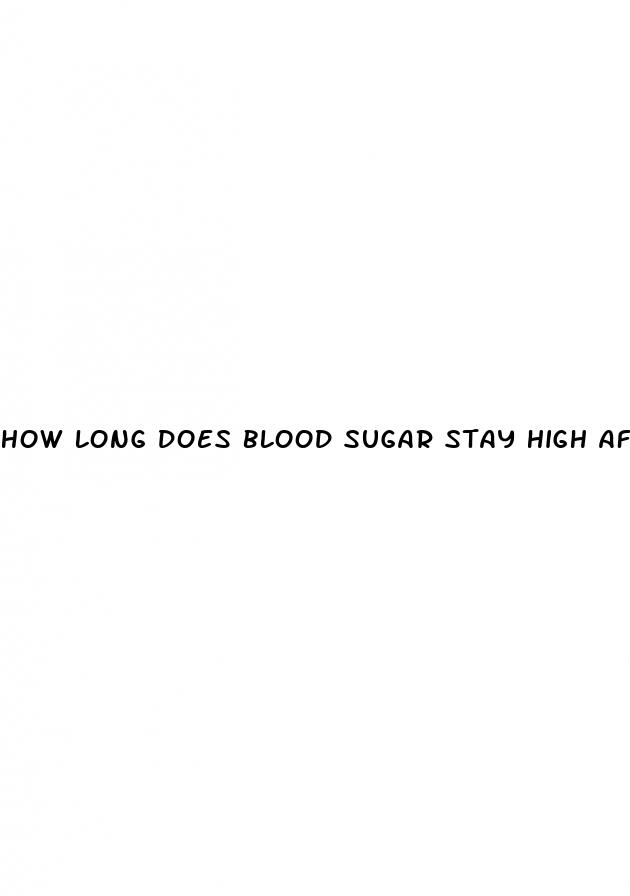 how long does blood sugar stay high after eating sweets