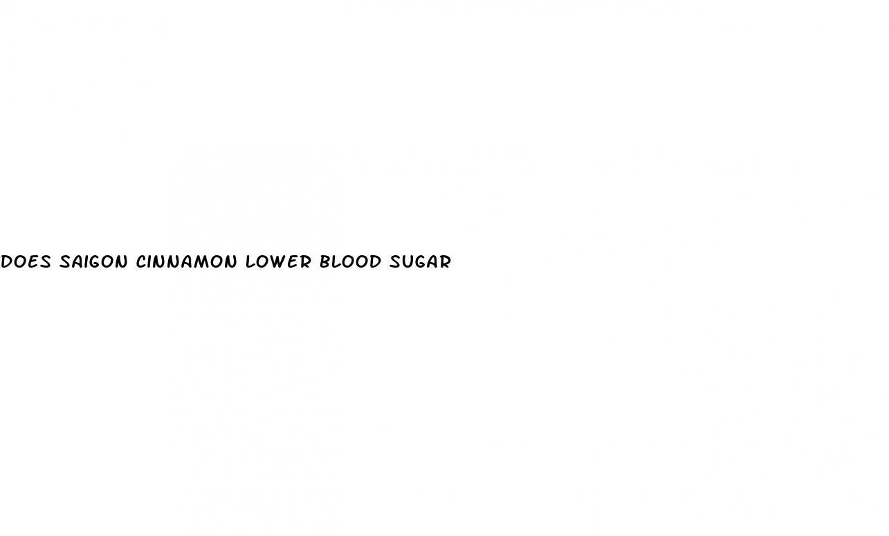 does saigon cinnamon lower blood sugar