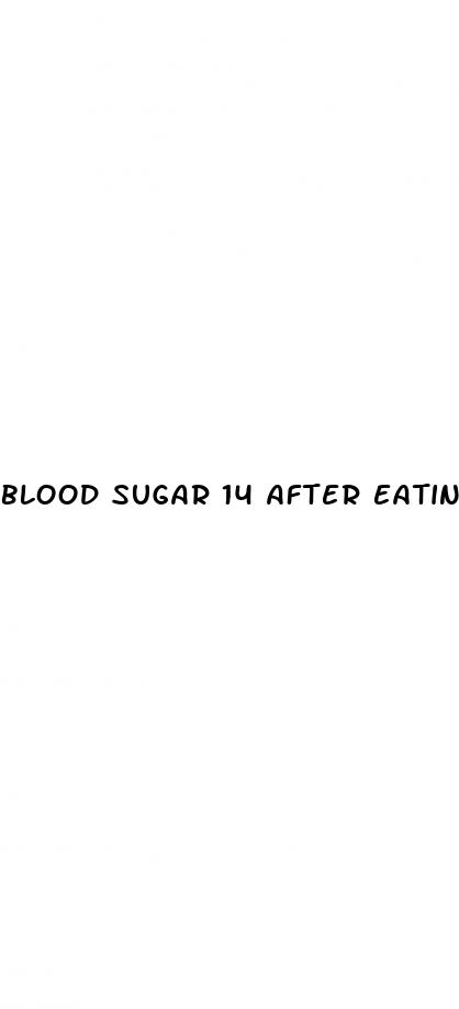 blood sugar 14 after eating
