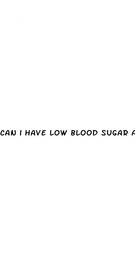 can i have low blood sugar and not be diabetic