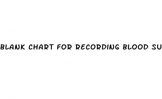 blank chart for recording blood sugar levels