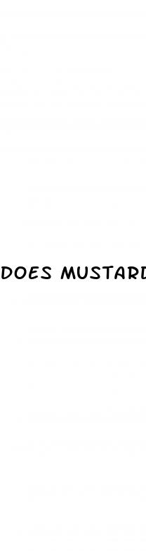 does mustard raise blood sugar
