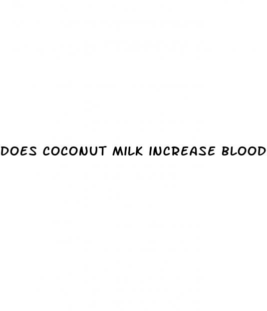 does coconut milk increase blood sugar