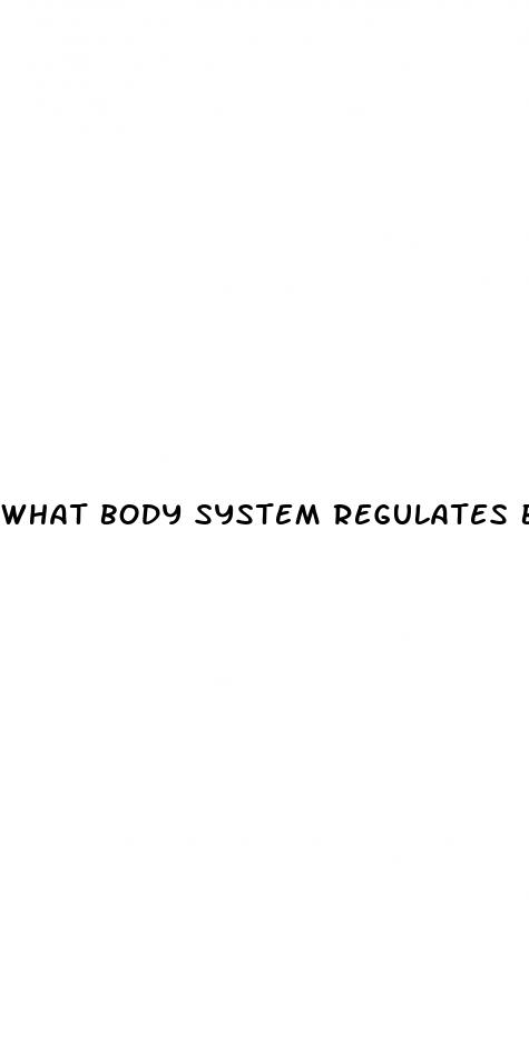 what body system regulates blood sugar