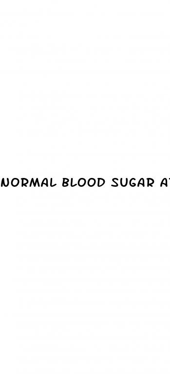 normal blood sugar at night