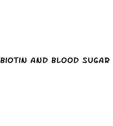 biotin and blood sugar