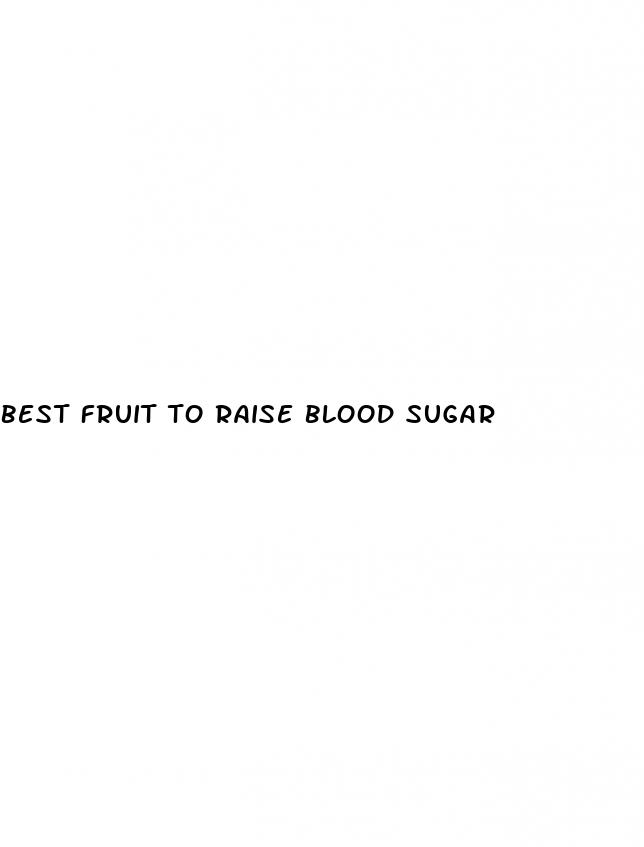 best fruit to raise blood sugar
