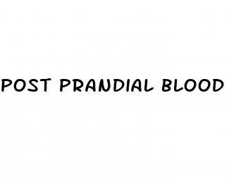 post prandial blood sugar range