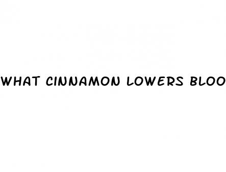 what cinnamon lowers blood sugar