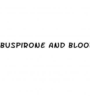 buspirone and blood sugar