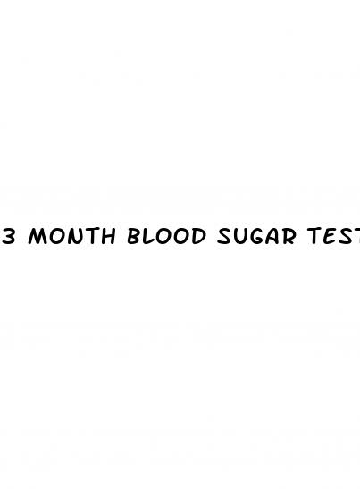 3 month blood sugar test