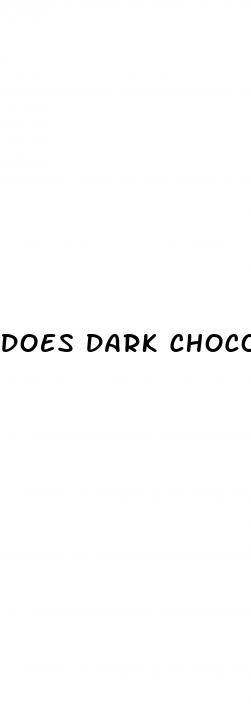 does dark chocolate increase blood sugar