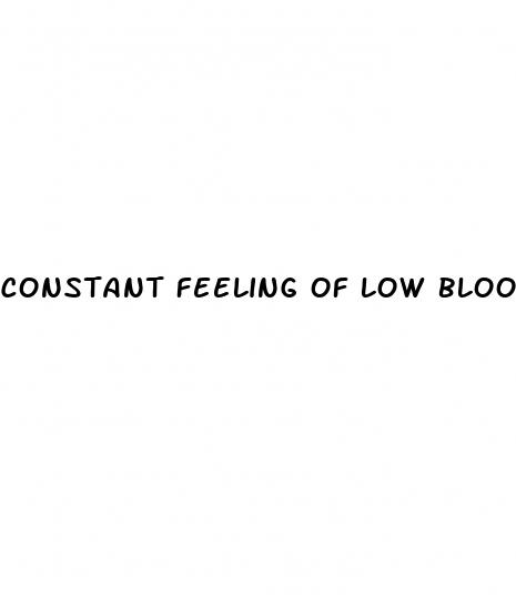 constant feeling of low blood sugar