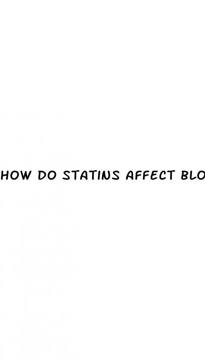 how do statins affect blood sugar