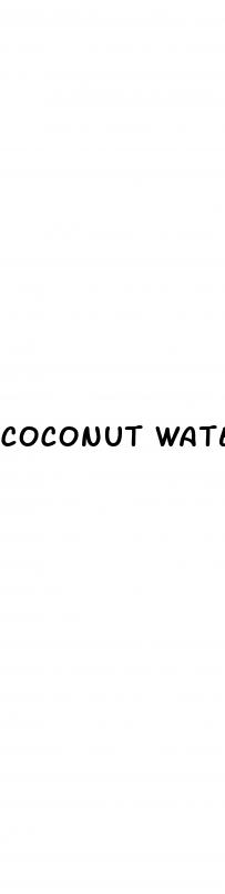 coconut water lower blood sugar