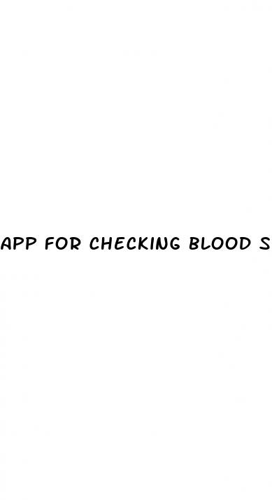 app for checking blood sugar level