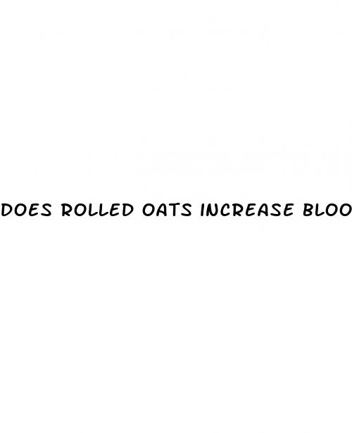 does rolled oats increase blood sugar