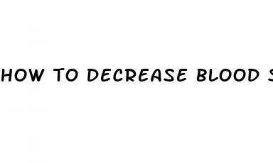 how to decrease blood sugar level naturally