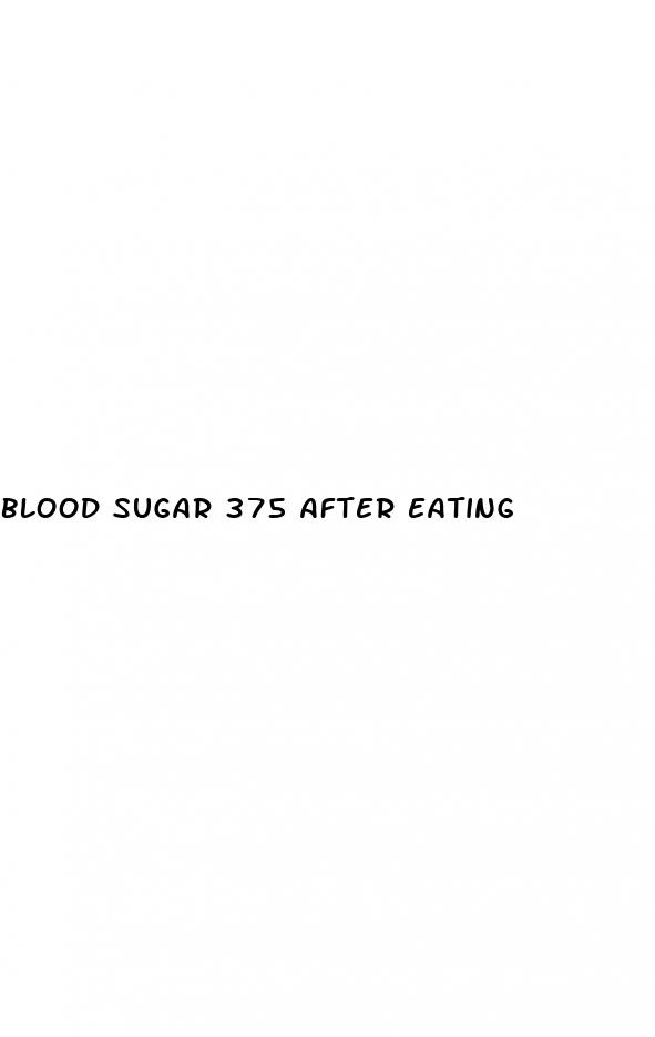 blood sugar 375 after eating