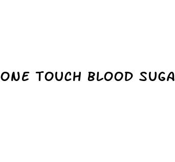 one touch blood sugar monitor