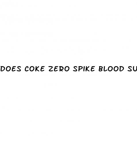 does coke zero spike blood sugar