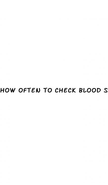 how often to check blood sugar type 1
