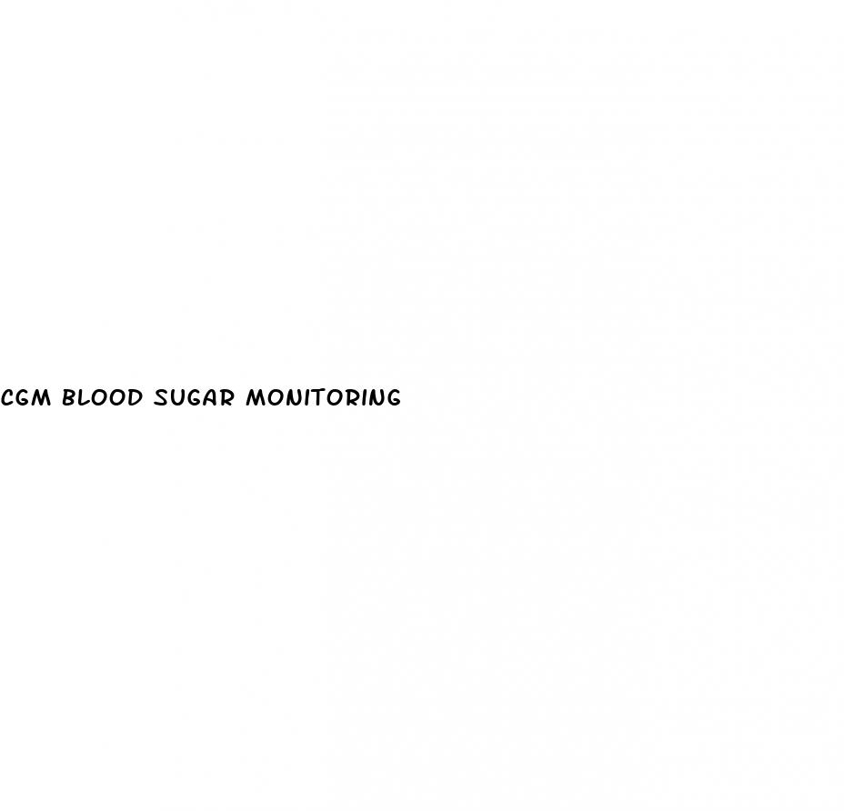 cgm blood sugar monitoring