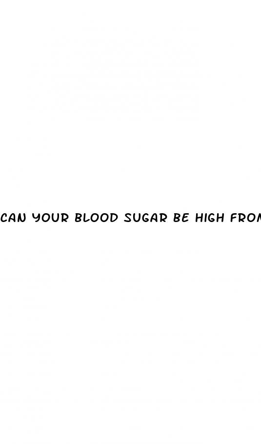 can your blood sugar be high from not eating