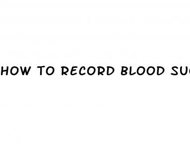 how to record blood sugar