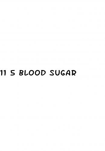 11 5 blood sugar