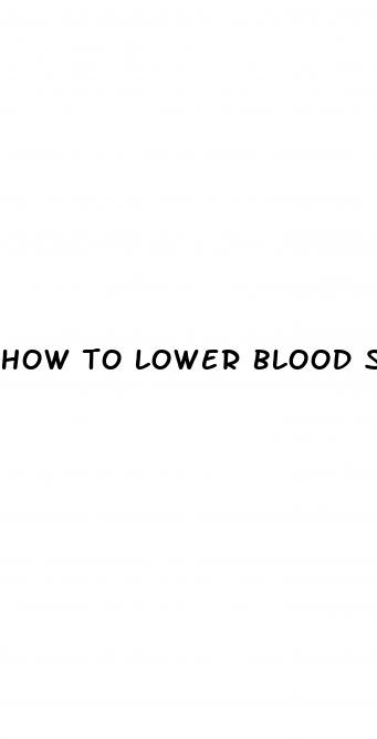 how to lower blood sugar quickly foods