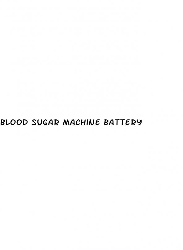 blood sugar machine battery