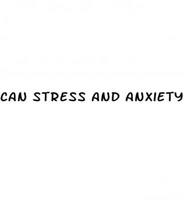 can stress and anxiety cause low blood sugar